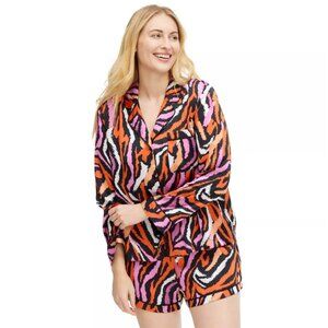 NWOT - Diane von Furstenberg DVF for Target 2pc Disco Zebra Pink PJ Set - SIZE M